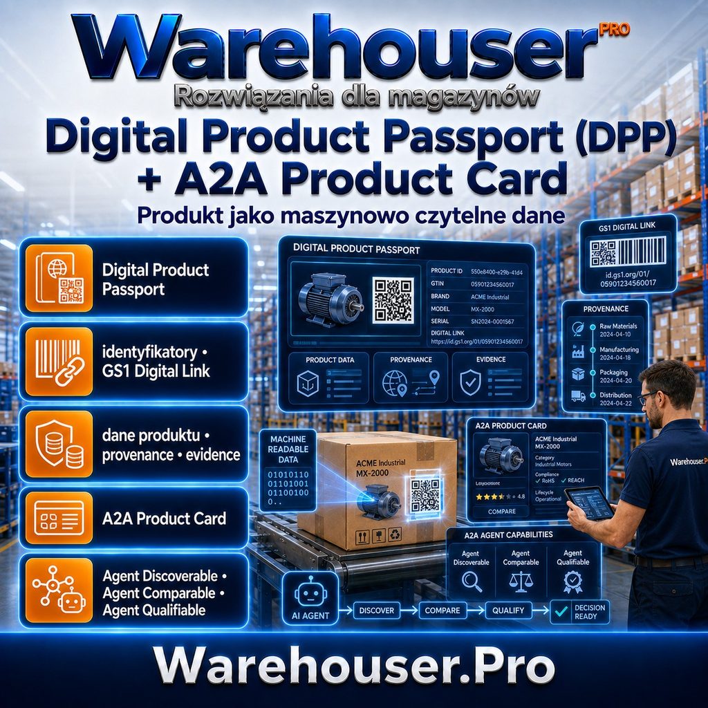 Warehouser PRO Rozwiązania dla magazynów. A2A Product Card