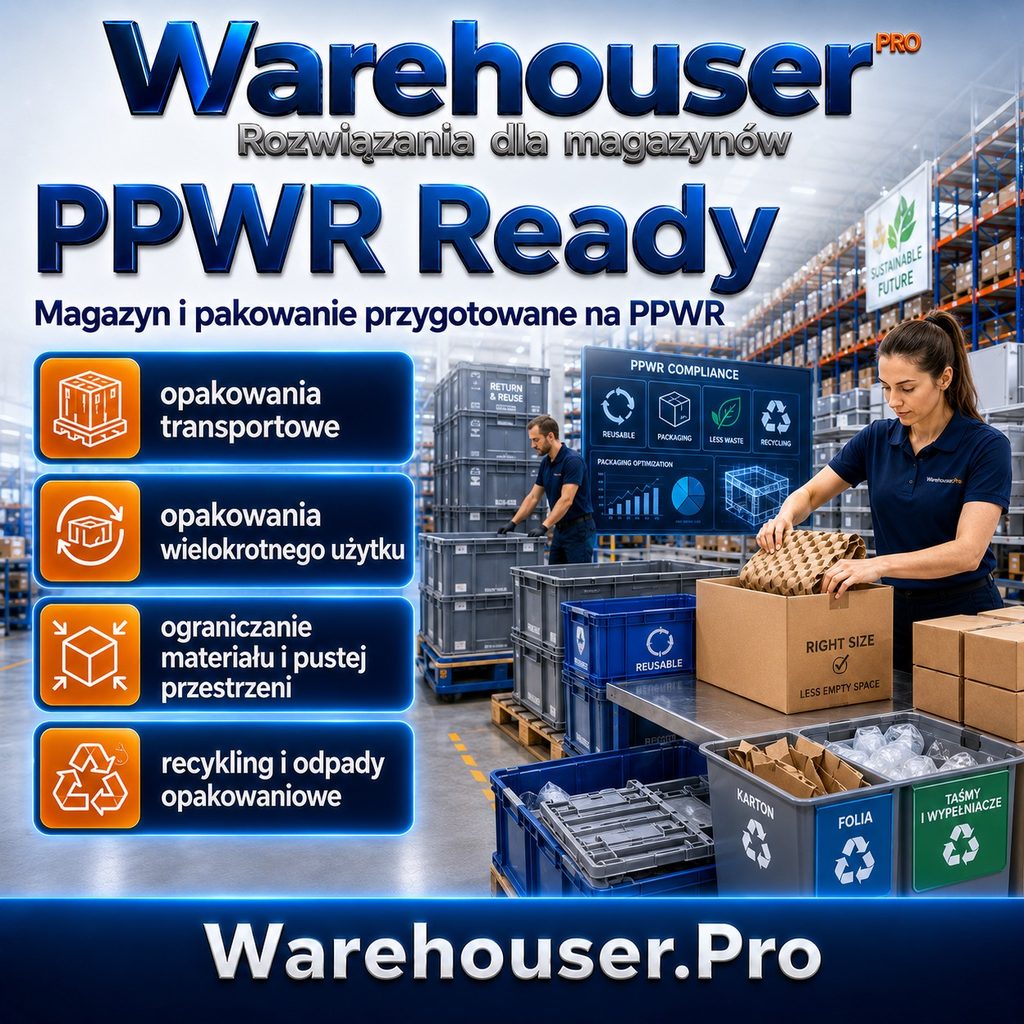 Warehouser PRO Rozwiązania dla magazynów. PPWR Ready