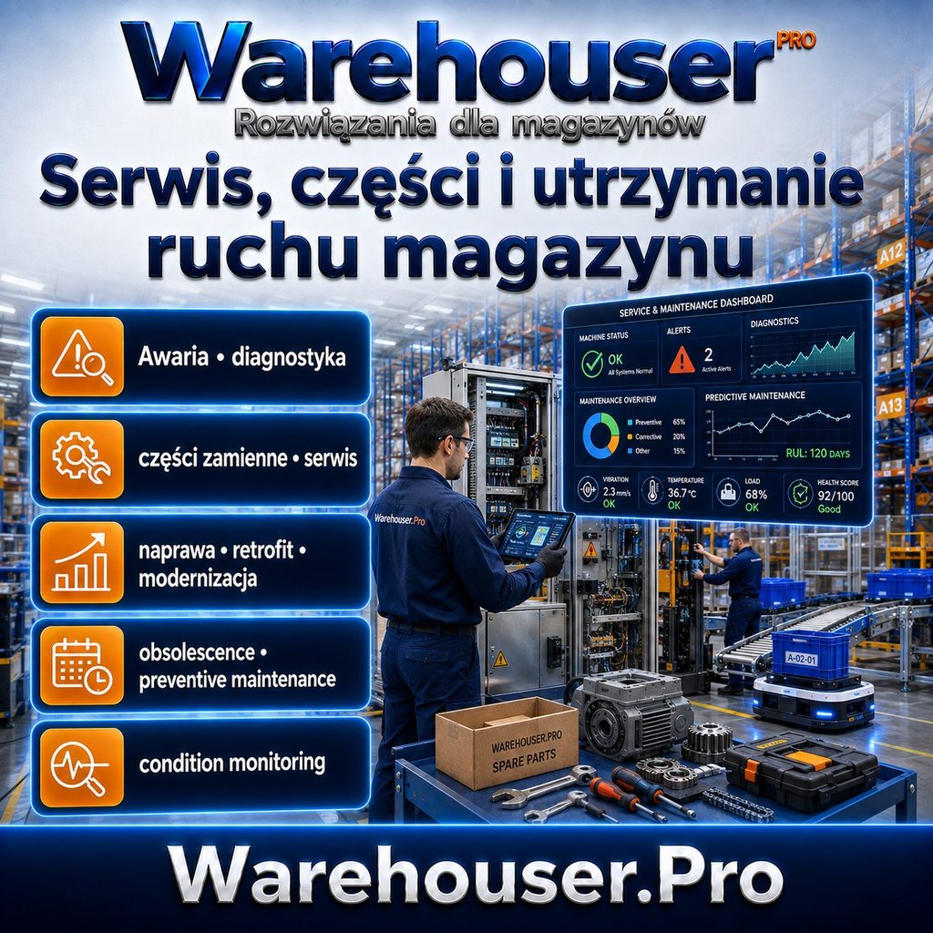Warehouser PRO Rozwiązania dla magazynów. Serwis, części zamienne, utrzymanie ruchu