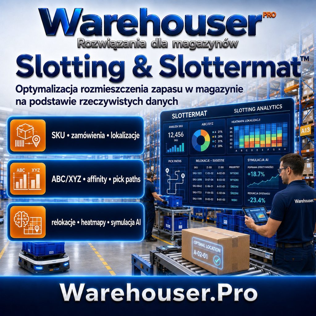 Warehouser PRO Rozwiązania dla magazynów. Slotting & Slottermat