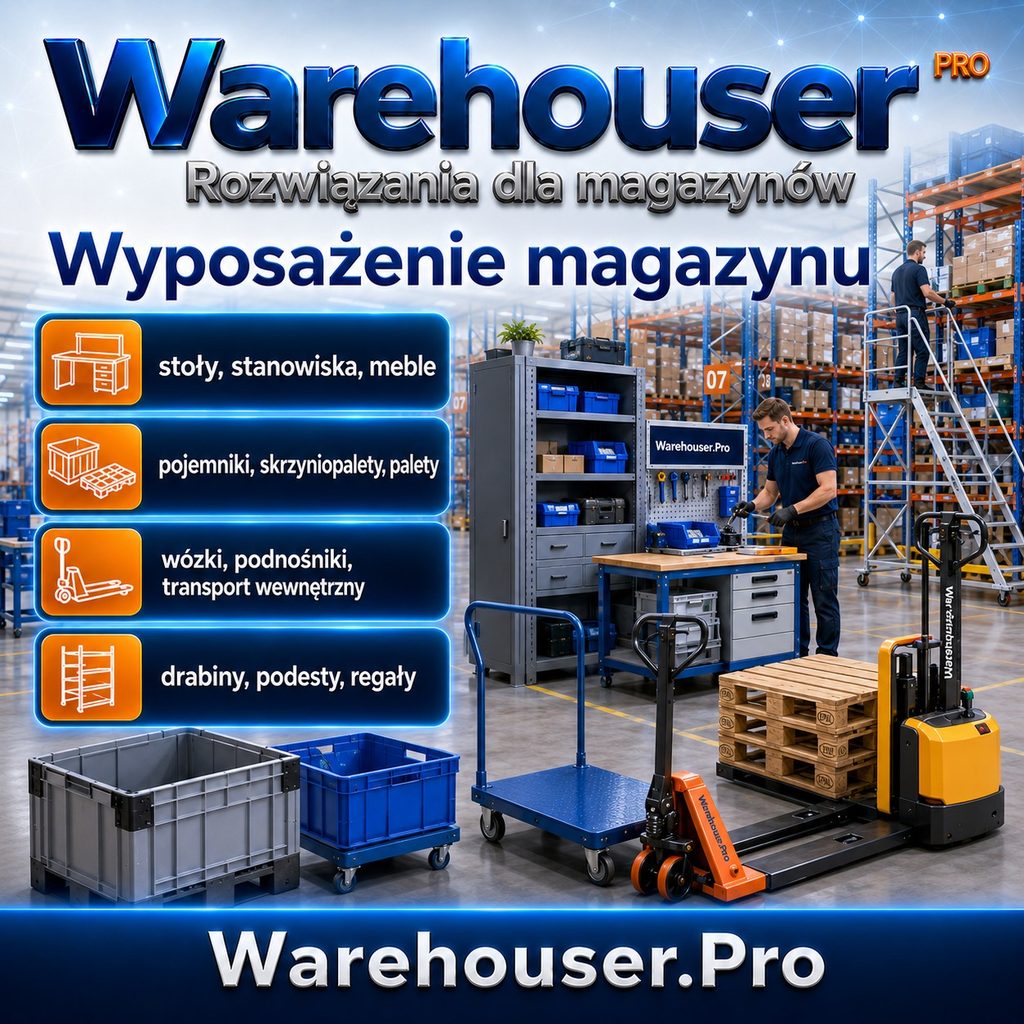 Warehouser PRO Rozwiązania dla magazynów. Wyposażenie magazynu