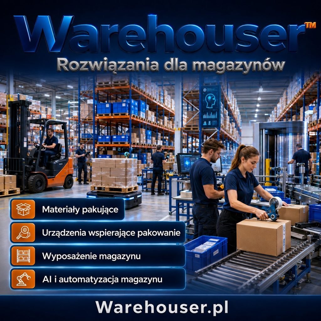 Warehouser™ — rozwiązania dla magazynów.

Materiały do pakowania • Maszyny i urządzenia • Wyposażenie magazynu • Automatyzacja i technologie magazynowe